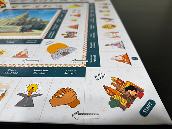 Knowledge cards featuring Akshar Quiz and Vachanamrut Discovery